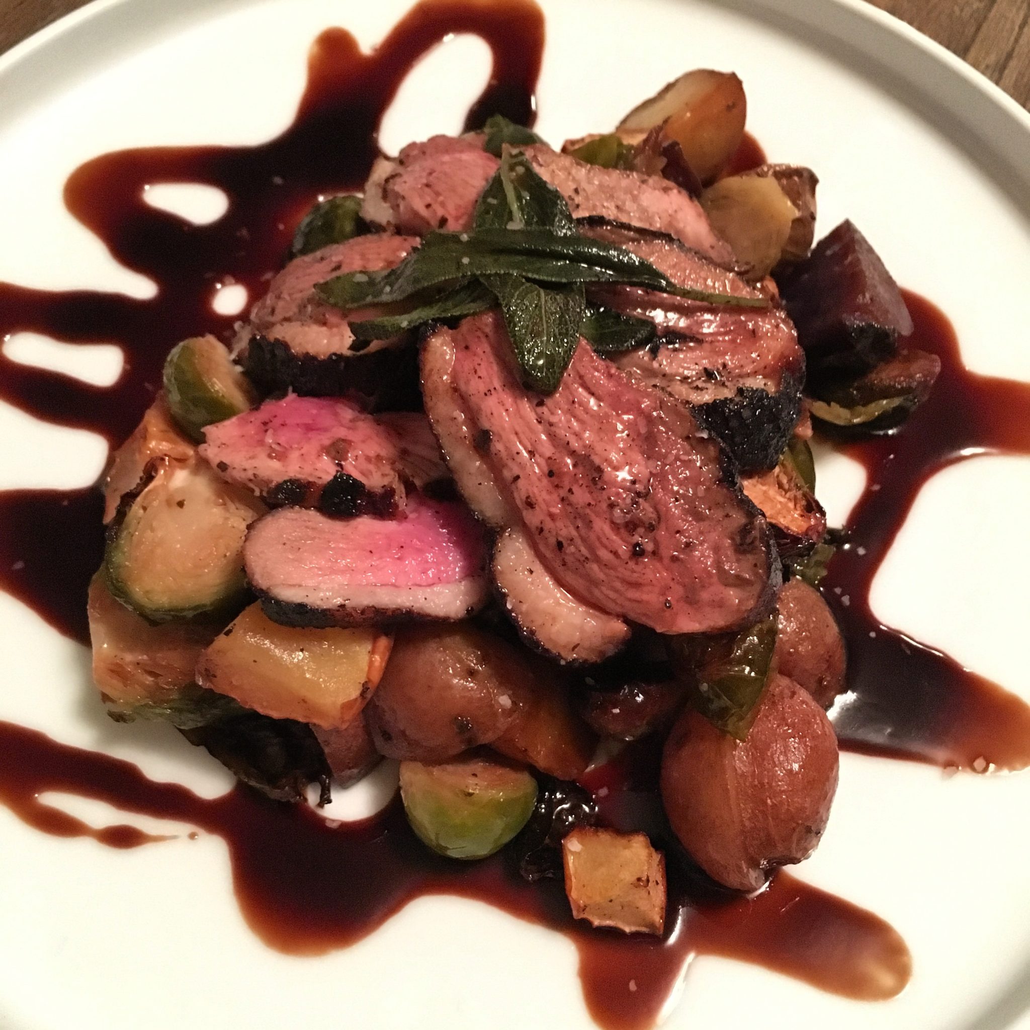 Pan Seared Duck Breast Cooking by Jessica
