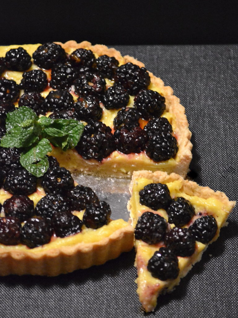 Blackberry Tart Cooking by Jessica
